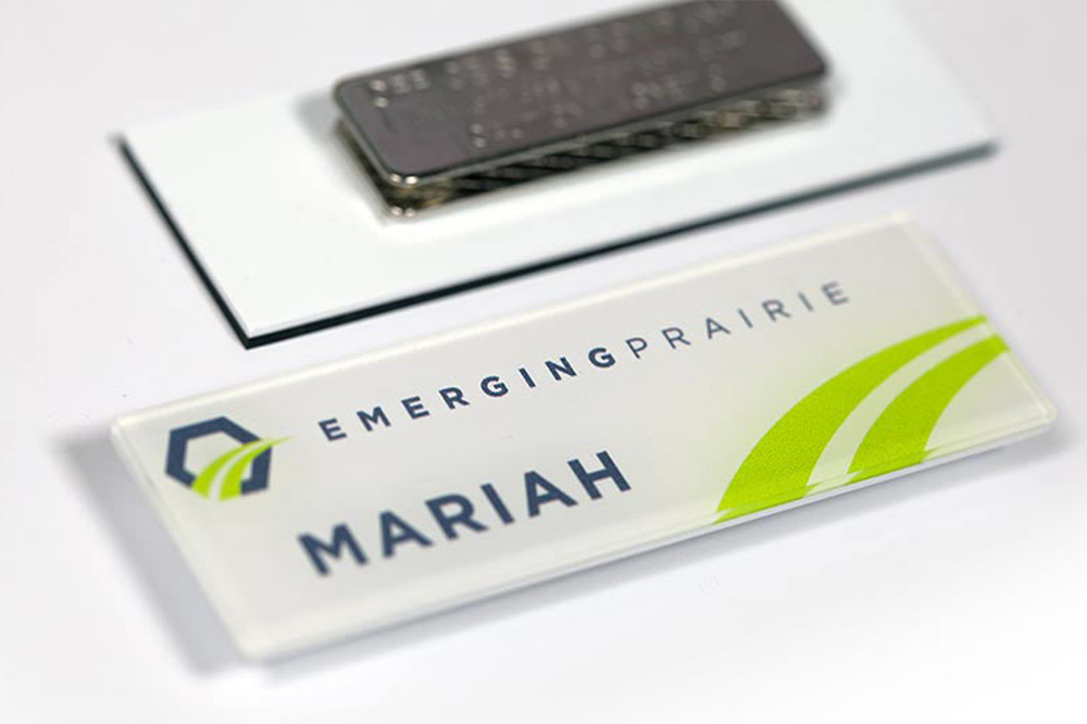 Acrylic Magnetic Name Tags | Custom Badges with DTF Printing - Image 5